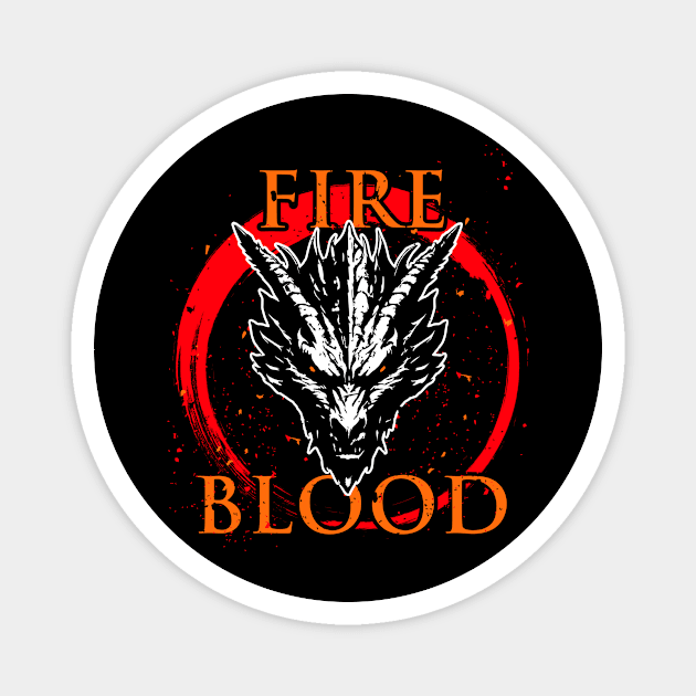 Fire and Blood Magnet by Cosmic Creative